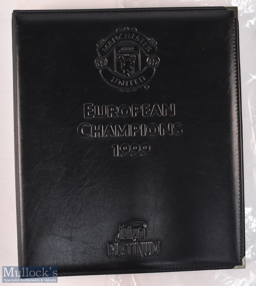 1999 European Cup Manchester United Futera Platinum Collection in an embossed album Limited