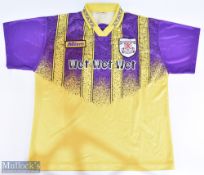 Scarce 1995-1997 Clydebank FC Away Replica Football shirt, made by Mitre, size 46"-48", short