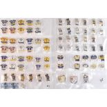 Leeds Rugby League enamel badge selection features Rhino badges, Shirt badges, varying styles,