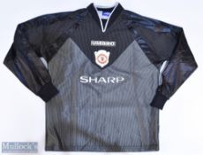 1998-99 Manchester United Replica Football Goalkeeper Shirt, made by Umbro, long sleeve, size M