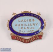 1958 High Wycombe Ladies Auxiliary League Chairman Enamel Badge