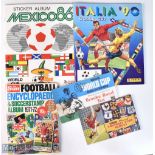 Mexico 1986 World Cup Panini Sticker Album appears complete t/w Italy 1990 World Cup Panini