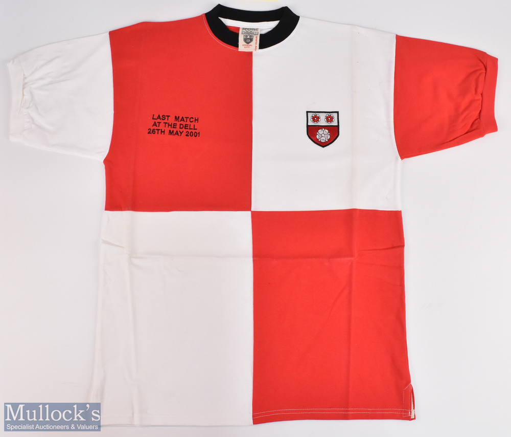 2001 Southampton Last March at the Dell Commemorative Football Shirt, made by Score Draw short