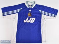 1998 Wigan Athletic Away Replica Football Shirt, made by Adidas, size XL, short sleeve, with JCB