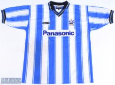 1999-01 Huddersfield Replica Football shirt, made by Mitre, size L, Short sleeve, with Panasonic