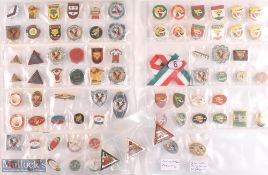 Selection of Keighley Cougars Rugby League enamel badges featuring Centenary 2000, grand final