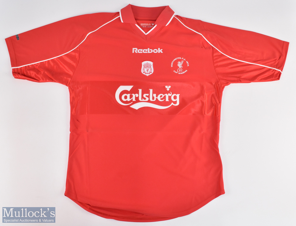 2000-2001 Liverpool Football replica Shirt Cup Winners Treble, Worthington cup, FA cup UEFA cup