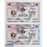 TICKETS: 2001/02 C S Maritimo v Leeds Utd UEFA Cup match tickets Estadio dos Barreiros (Funchal)