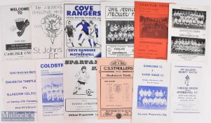 Selection of Scottish non-league programmes 1972/73 Clachnacuddin v Middlesbrough (friendly), 1976/
