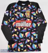 1993-1994 Aston Villa Goalkeeper Coca Cola Cup Final Winners Replica shirt made by Asics, size S,