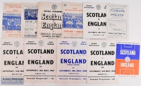 Selection of Scotland Schools international matches v England 1954 (Tynecastle), 1956 (Dundee), 1958