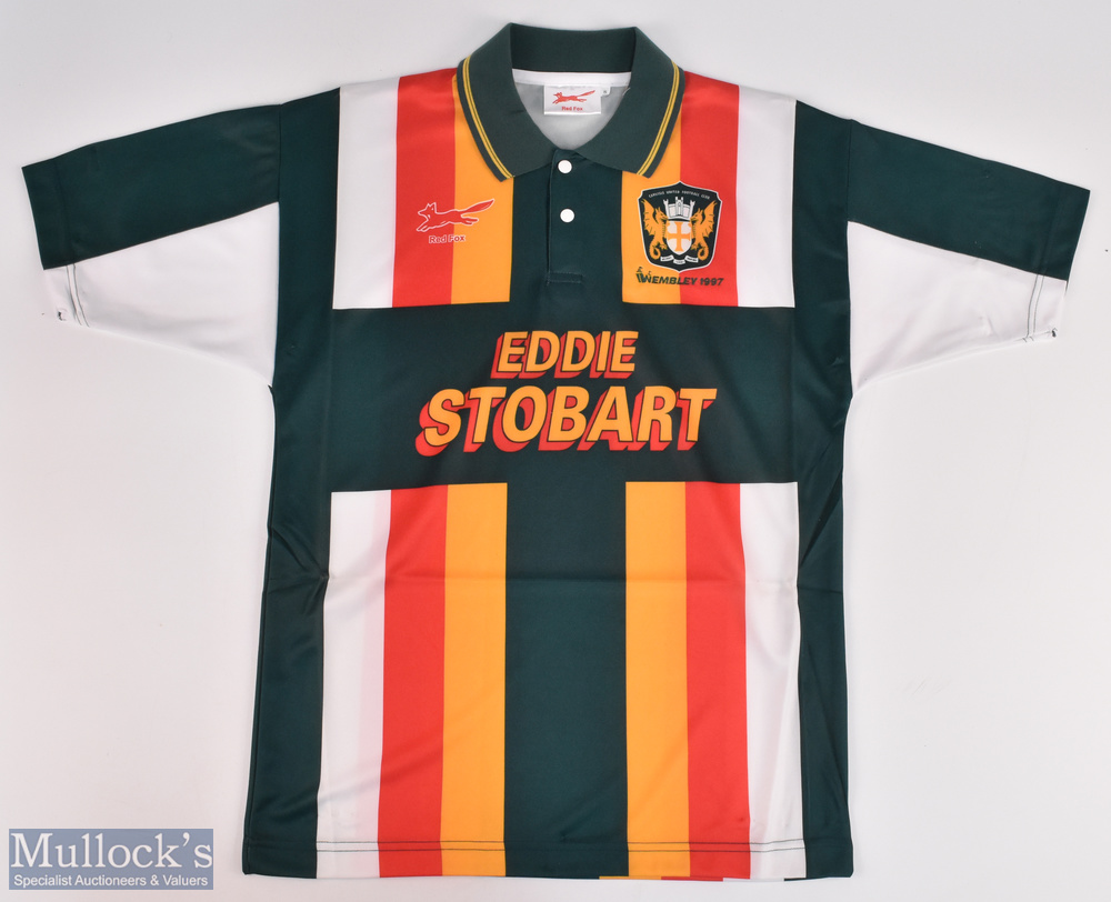 1997 Carlisle United Football Club Auto Windscreens Final Commemorative Replica Football Shirt, made