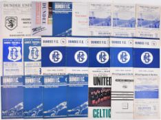 Selection of Dundee home match programmes v 1961/62 Dundee Utd, 1963/64 Forfar Athletic (SC), 1965/