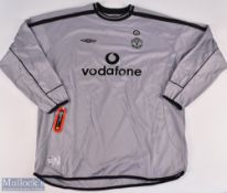 2001 Manchester United Centenary Goalkeeper Replica Football Shirt, made by Umbro with tags, long