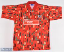 1994-1996 Scarce Peterborough Away Pizza Replica Football Shirt, made by Posh leisure, size 38"-40",