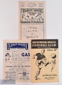 Selection of Accrington Stanley away programmes 1948/49 Oldham Athletic, 1949/50 Rotherham Utd,