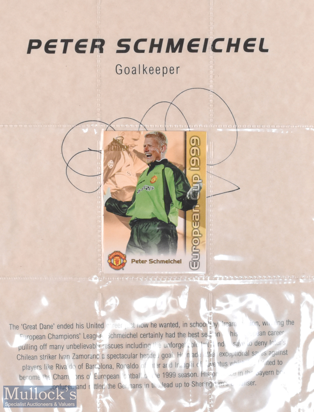 1999 European Cup Manchester United Futera Platinum Collection in an embossed album Limited - Image 4 of 5