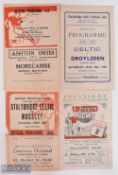 Non-League programme selection to include 1947/48 Hyde Utd v Stalybridge Celtic Cheshire League 4