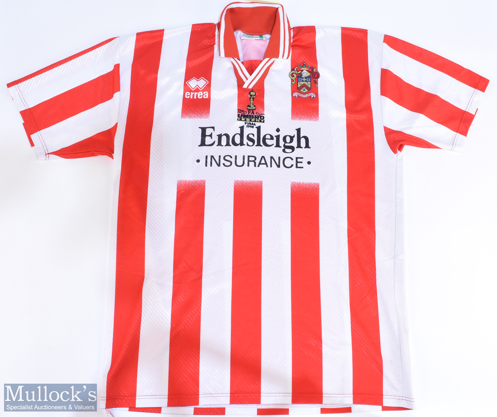1998 Cheltenham United FA Umbro Trophy Final Replica Football Shirt, made by Umbro, size XXL,