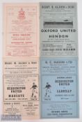 Selection of Headington Utd homes 1953/54 Llanelly, 1958/59 Margate (FAC), 1960/61 Hendon (FAC