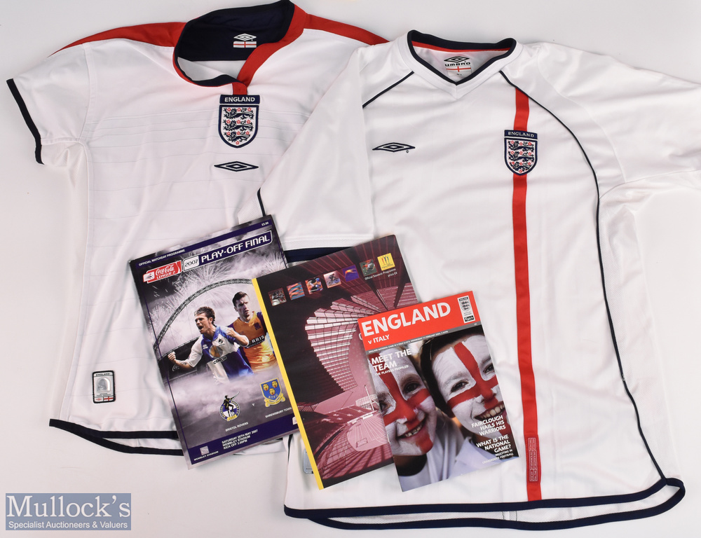 2002- 2003v England Umbro Home Football Shirts, two Ladies a 2002 World Cup Japan/South Korea, and a