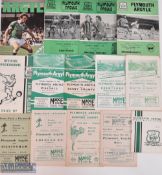 Selection of Plymouth Argyle home programmes 1952/53 Bury, 1956/57 Newport County, 1957/58