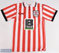 1997-1998 Clydebank Replica Football Shirt made by Arrow, size S, short sleeve, with Barr sponsor