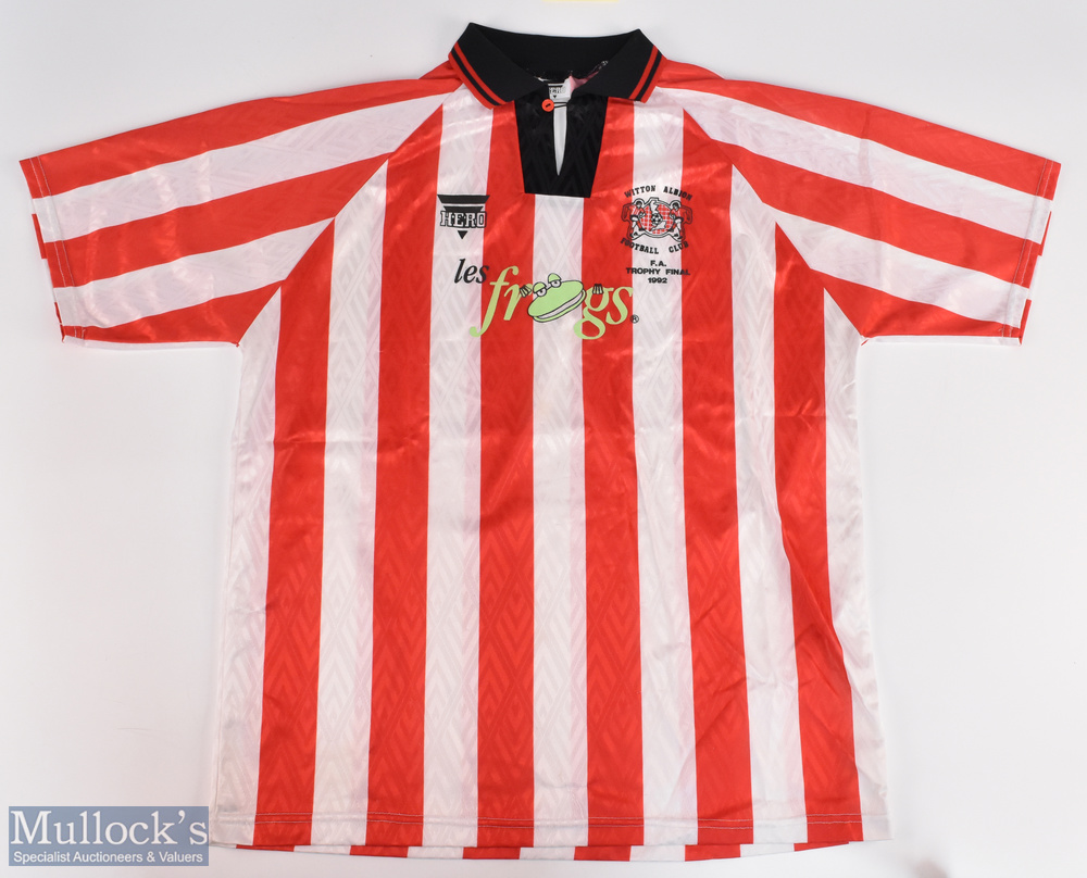 1992 Witton Albion FA Trophy Final Commemorative Replica Football Shirt, made by Hero, size XL,