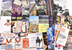 Large Quantity of Rugby League memorabilia to include various pin badges, books, programmes,