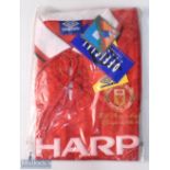 1992/94 Manchester United 'Champions' home football shirt in red, Umbro/Sharp, size XL, with Premier