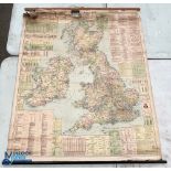 Commercial & Political Map of the British Isles, Geographia Designing and Publishing Co, linen