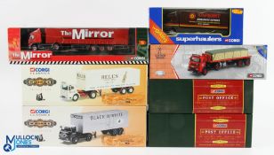 Corgi Commercial Diecasts (7) - including 2x Whiskey Collection 21303 Bell's AEC with box trailer,