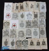 Book Plates - selection of over 50 assorted mostly 19th century, some probably 18th century,