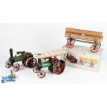 2x Mamod Traction Engines, plus a Lumber Wagon LW.1 In Box, both the Traction Engines are play