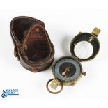 WWI British Officer Verners Pattern MKVII Compass - dated 1915 - with broad arrow mark with