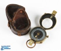 WWI British Officer Verners Pattern MKVII Compass - dated 1915 - with broad arrow mark with