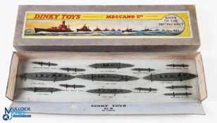 Dinky Toys Boxed Pre-War Ships of the British Navy No.50, a good original box, contents good and