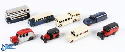 Dinky Diecast Toys, a mixed lot for spares or repair, to include taxi, Esso tanker, fire engine,