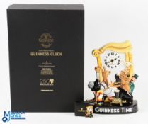 Royal Doulton Guinness 250th Anniversary Clock, ltd edition No.33 of 350, unused in original box and