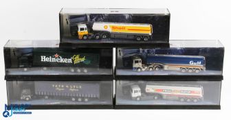 Corgi Diecast Commercial Lorries (5) - 75404 Leyland-DAF curtainside Heineken, 75104 ERF tanker