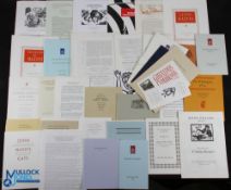 Assorted Ephemera - Private Press a good selection of ephemera relating to private press output