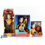 Disney Toy Story and Toy Story 2 Talking Woody Figures - to include 15" Disney store Woody. Mattel