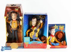 Disney Toy Story and Toy Story 2 Talking Woody Figures - to include 15" Disney store Woody. Mattel