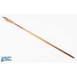 Stuart Homer wooden arrow measures 72cm approx., with metal arrow head, in red decals