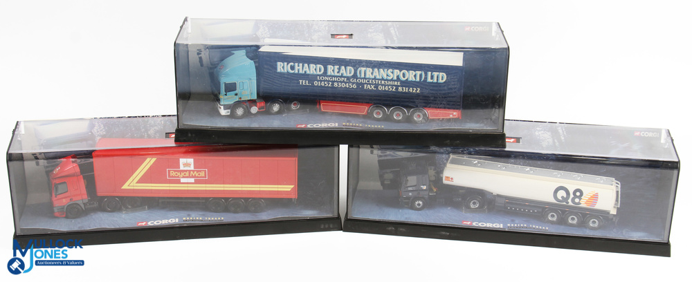 Corgi Diecast Commercial Lorries (3) - 75203 ERF curtainside Richard Read Ltd, 75502 Leyland-DAF box