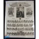 Queen Victoria's Coronation Procession 1838 - 4 page supplement to the observer newspaper July 1,
