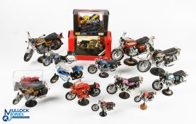 Politil Model Motorcycles/Motorbikes, a collection of unboxed models, 12 made by Politil and on