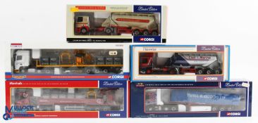 Corgi 1/50 Scale Lorries (5) - CC12219 Scania dropside crane trailer and load Marshalls Landscape