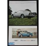 Aston Martin Automobile Sales Catalogue / Brochure (2) featuring Aston Martin 3 litre DB2-4 and