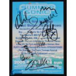 Music Entertainment - Autograph - 'Summer Sonic' Festival poster signed by Oasis, Kasabian and Ian